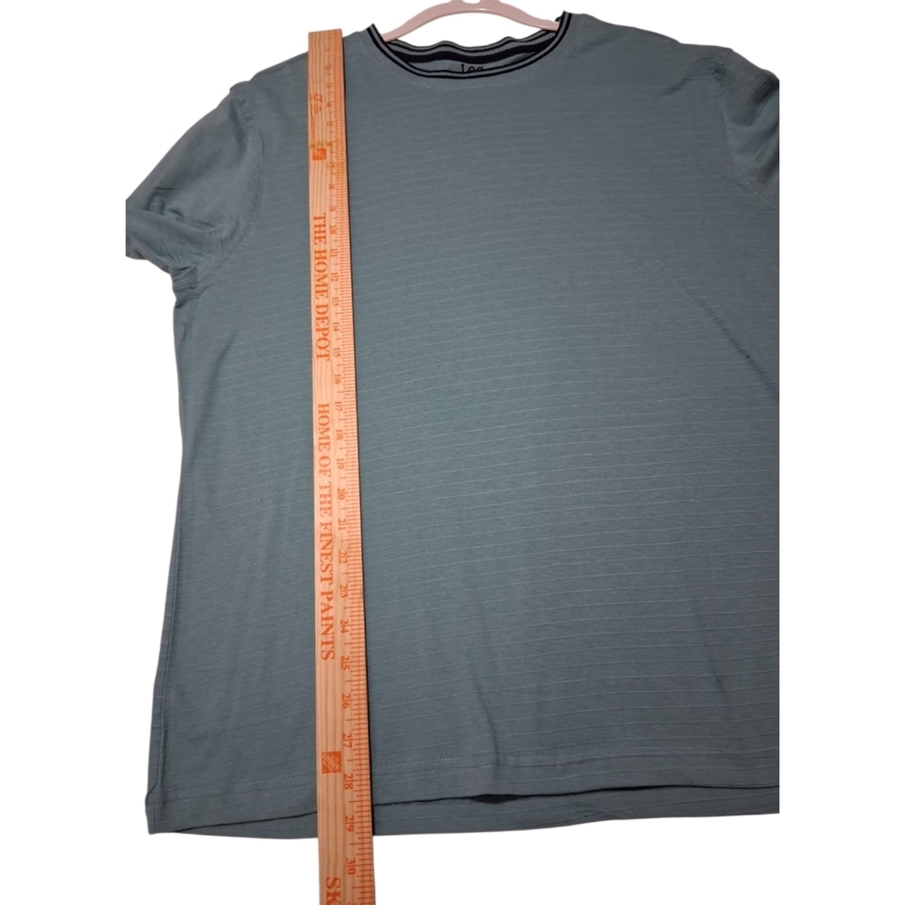 Lee‎ NWT Teal Blue Crew Neck Ribbed Long Sleeve T-Shirt Sz. L Reg. Fit - Picture 6 of 14